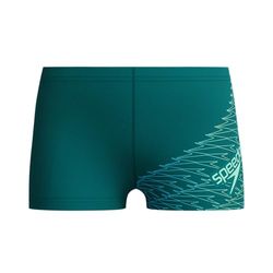 Speedo Medley logotyp Aquashort, djup smaragd/alfalfa grön, 7-8 år