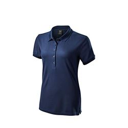 Wilson Staff Mujer Polo de golf, WILSON STAFF AUTHENTIC POLO, Poliéster, Azul, Talla L, WGA700741LG