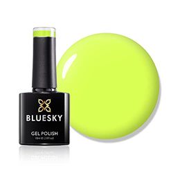 BLUESKY - Esmalte de uñas de gel, N08 Range Soak Off de 10 ml, amarillo Tastic Neon