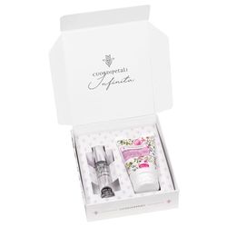 Helan Cuor di Petali Infinita - Gift Set with Perfume for Women 10 ml with Floral Fragrance + Hand Cream & Nail Strengthener 50 ml for Dry Hands - Gifts for Women, Gifts for Mum - Made in Italy