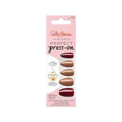 Sally Hansen - Uñas postizas para salón con efectos perfectos prensas, 051 CINNA-SNAP, no dañan tus uñas naturales, manicura rápida y fácil, resultado profesional, cápsulas reutilizables.