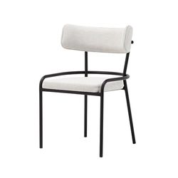 Well Home Stoel 'Pole', beige, minimalistisch design, ideaal voor moderne en veeleisende ruimtes, 55 x 60 x 95 cm