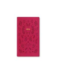 Letts of London Woodland - Agenda 2025, formato medio, tascabile, visualizzazione settimanale, colore: rosa