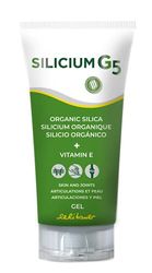 Silicium G5 Gel. Silicio con Vitamina E che Stimola Collagene Naturale. Gel Dolori Articolari e Muscolari Ossei, Antinfiammatorio Naturale, Gel Rigenerante Rassodante della Pelle. 150 Ml.