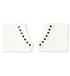 W WIDMANN MILANO Party Fashion 9437S - Guêtres, blanc, accessoire de déguisement, accessoire, carnaval, fête à thème
