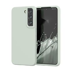 Samsung Galaxy S22 Custodia, morbida e flessibile in gel di silicone, protezione antiurto con protezione anti-caduta per fotocamera, sottile, antiurto, per Samsung Galaxy S22, Cool Menta