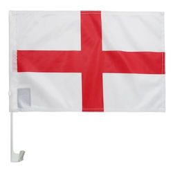 AZ FLAG - Drapeau Angleterre Pour Décoration Voiture Avec Attaches En PVC Et Système d'Accroche - Car Flag Anglais - 100% Polyester - 50g - 45x30 cm