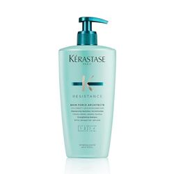 Kérastase, Résistance, Shampoing Réparateur, Pour Cheveux Abîmés, Bain Force Architecte, 500 ml