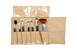 BIFULL Set Estuche Maquillaje 7 Pinceles TIKA Gold, Único, Estándar