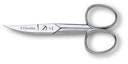 3 Claveles 02015 - Curved nail scissors, 4"