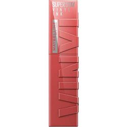 Maybelline New York Lip Colour, Smudge-free, Long Lasting up to 16h, Liquid Lipstick, Shine Finish, SuperStay Vinyl Ink, 15 Peachy