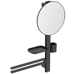 Ideal Standard - Alu+, Barra multifunzione M, Beauty bar per il bagno, Nero seta