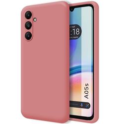 Ultramjukt flytande silikonfodral för Samsung Galaxy A05s rosa