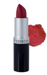 benecos naturalny kosmetyk - pomadka do ust - połyskująca - z ekologicznym olejkiem jojoba i ekologicznym woskiem pszczelim - just red