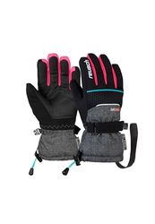 Reusch Connor R-Tex Xt-Guanti, Bambini, Blck/Blck Mel/Knouck Pink, 5