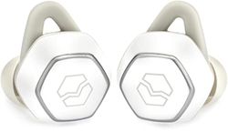 V-MODA Hexamove Pro True Wireless Earbuds - Control your audio, answer calls and access voice assistants, White