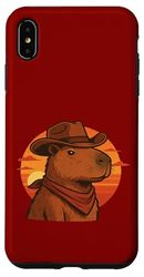 Capybara Cowboy Zen et Sauvage du désert Coque pour iPhone XS Max
