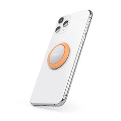 VONMÄHLEN The New Backflip Signature - Aluminium mobiele telefoon vingerhouder - met statieffunctie, compatibel met elke smartphone - vingerhouder en magneethouder (peach)