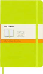 Moleskine - Classic Notebook, Ruled Notebook, Hard Cover and Elastic Closure, Size Large 13 x 21 cm, Colour Lemon Green, 240 Pages