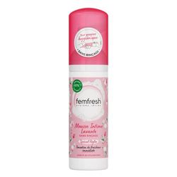 Femfresh - Mousse Intime Lavante, Spécial Règles, Sans Rinçage, Aux Extraits De Rose & Fleur De Coton, 50ml