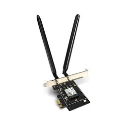 Tenda AX5400 E33 PCIe WiFi Card – Intel WiFi 6E AX210 Network Card – Bluetooth 5.2 PCI Express WiFi Card avec 2 Antennes – Tri-Band Wireless Card pour Desktop/PC Gaming – Prend en charge Windows 10/11