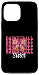 Pallacanestro sorella basket ragazza rosa coquette fiocco Custodia per iPhone 13 Pro Max