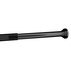 Fix Rod 5812.C179 Tringle Extensible Entre 2 Murs Métal Noir 60 x 1 x 1 cm