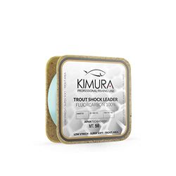 KIMURA Shock Leader FLUORCARBON, MONOFIL Unisex Vuxen, Cristal, 0.195