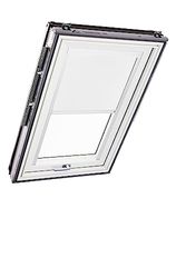 Tenda Oscurante Originale Roto ZRV - Guide di Scorrimento Laterali Bianco - per Finestre da Tetto delle Serie R6/R8, i8 e Classic 64/84 - Dimensioni 065/140 | 06/14 - Colore del Tessuto Bianco