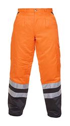 Hydrowear 044465 Hamburg bäver EN 20471 tvåfärgad vinterbyxa, storlek 58, Hi-Vis orange/svart