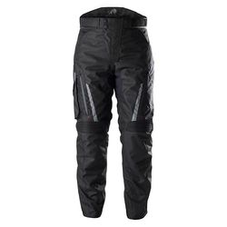 Furygan Killington-CE goedgekeurde motorbroek voor heren, waterdicht met D3O-beschermers, verwijderbare thermische voering, geventileerde verbindingsritssluiting, Zwart-grijs, S