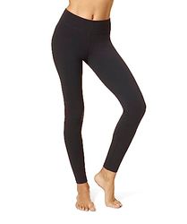 HUE Damleggings i ultra bomull med brett midjeband | fashionabla leggings, Svart, M