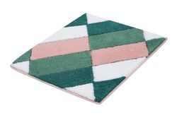 Kleine Wolke Alfombra de baño Ayana, Color maldivia, Material: 100% poliacrílico, tamaño: 55 x 65 cm