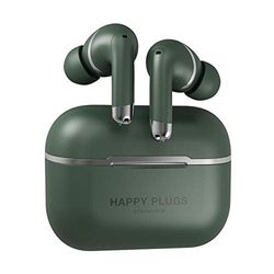 Happy Plugs Air 1 Go – sans Fil et véritable sans Fil – 100 DB – Résistant à la Transpiration – 30 mAh Batterie dans Chaque écouteur – 450 mAh Batterie dans étui de Charge