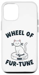 Wheel Of Fur-Tune Cat Joke Robot Vacuum Cleaner Cat Case for iPhone 12/12 Pro