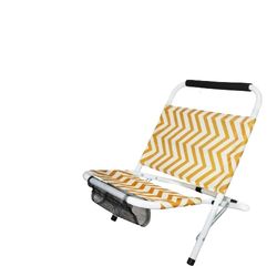 SILLA DE PLAYA ZIGZAG AMARILLA 62 x 47 x H47 cm