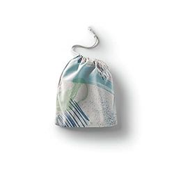 Bonamaison Impreso Algodón Bolsas con Cordón, Bolsa con Cordel para el Hogar y el Almacenamiento de Verduras, Bolso de Compras, Plegable, Ecologica, Reutilizables, Tamaño: 12x15 Cm