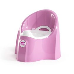 Orinal OKBABY Pasha - Fabricado con materiales no tóxicos - Diseño ergonómico y aerodinámico - Recipiente interior extraíble con asa - Orinal esencial para el aprendizaje de los niños pequeños -Fucsia