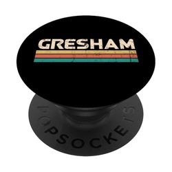 Gresham Oregon USA Città Nome Classico Vintage Colori Design PopSockets PopGrip Adesivo