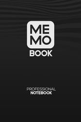 Memobook - Onyx: Elegant Professional Notebook - Organize Your Thoughts and Find Them Easily - Black Onyx Color - 150 Pages for Writing Your Notes - Office Supplies