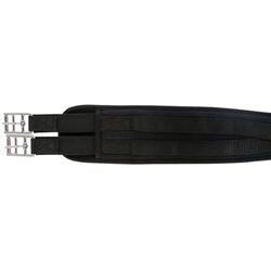 Kerbl 3211582 sadelbälte med memory-skum, svart, 130 cm längd