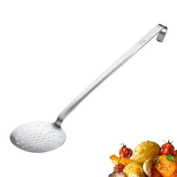 Westmark Skimmer Pro - Stainless Steel ladle with Hanging Hook - Perfect ladle for Skimming, deep-Frying & Professional Kitchen - Silver, Ø 10 cm