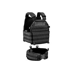 DEFCON 5 Vest Carrier Platendrager voor volwassenen, zwart, eenheidsmaat