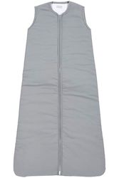 MEYCO Baby Uni Sac de Couchage, Sac de Couchage bébé doublé (Sac de Couchage en 100% Coton Doux tissé, Fermeture éclair Extra Longue, Doux pour la Peau, Ajustement sûr, Taille : 70 cm), Grey