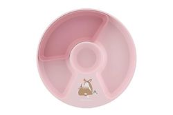 Mepal Divided Plate Mio Little Dutch, High-Edges with Corners for Easy scooping, Non-Slip Base, Includes Removable Compartment to Create 2, 3 or 4 Sections, Microwave Safe, Fairy Garden