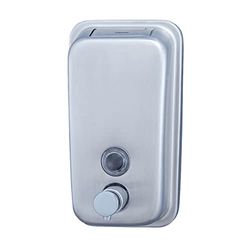 Jofel - Distributeur de savon mural, rechargeable avec savon liquide de 0,5 l, distributeur de savon vertical pour la salle de bain, valve anti-gouttes et anti-corrosion, Classic ALL1006