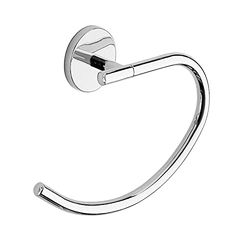 Gedy Cebu Bathroom Ring, Chrome Finish, Measures 16 x 22.5 x 6 cm and Weight 0.15 kg, Towel Holder in Stainless Steel and Cromall, 10 Years Warranty, Stainless R&D Design, Unique