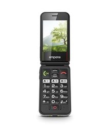 Emporia SIMPLICITYglam.4G telefon komórkowy dla seniorów bez umowy, składany telefon komórkowy z dużymi przyciskami, przycisk alarmowy, kolorowy wyświetlacz 2,8", wysoka głośność, wolt, 3 przyciski