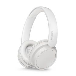 Philips TAH5209WT/00, Auriculares on-Ear Bluetooth con Aislamiento pasivo del Ruido - 65 Horas de reproducción, Sonido Natural, Llamadas nítidas, Graves dinámicos, 2 Horas de Carga USB-C - Blanco
