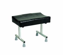 Homecraft Cardiff Repose-pieds à hauteur réglable avec pieds standard, pour la maison et le bureau, ajustements de l'angle et de l'inclinaison, confortable, embouts de pieds